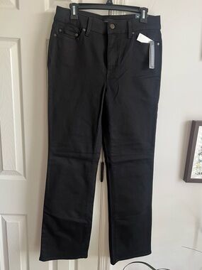 Classic Black barely bootleg Jeans Talbots 10